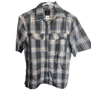 Killik Mens Plaid Vented Fishing Shirt M Gorp Outdoor Utility Casual Adventure